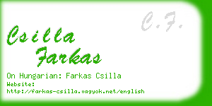csilla farkas business card